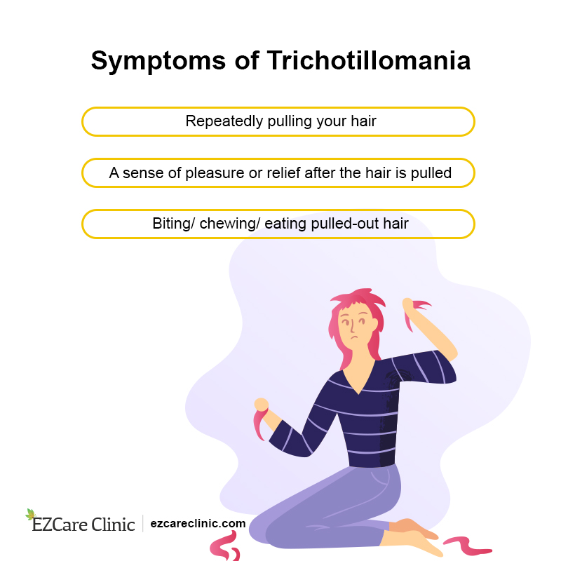 Symptoms of Trichotillomania